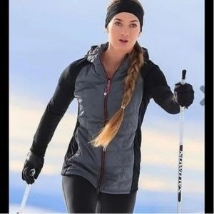 AHTLETA Jump and Jive Black and Gray Hoodie Jacket M